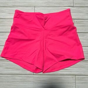 NWOT Victoria’s Secret Sport HOT SHORT NEON PINK workout booty shorts XS